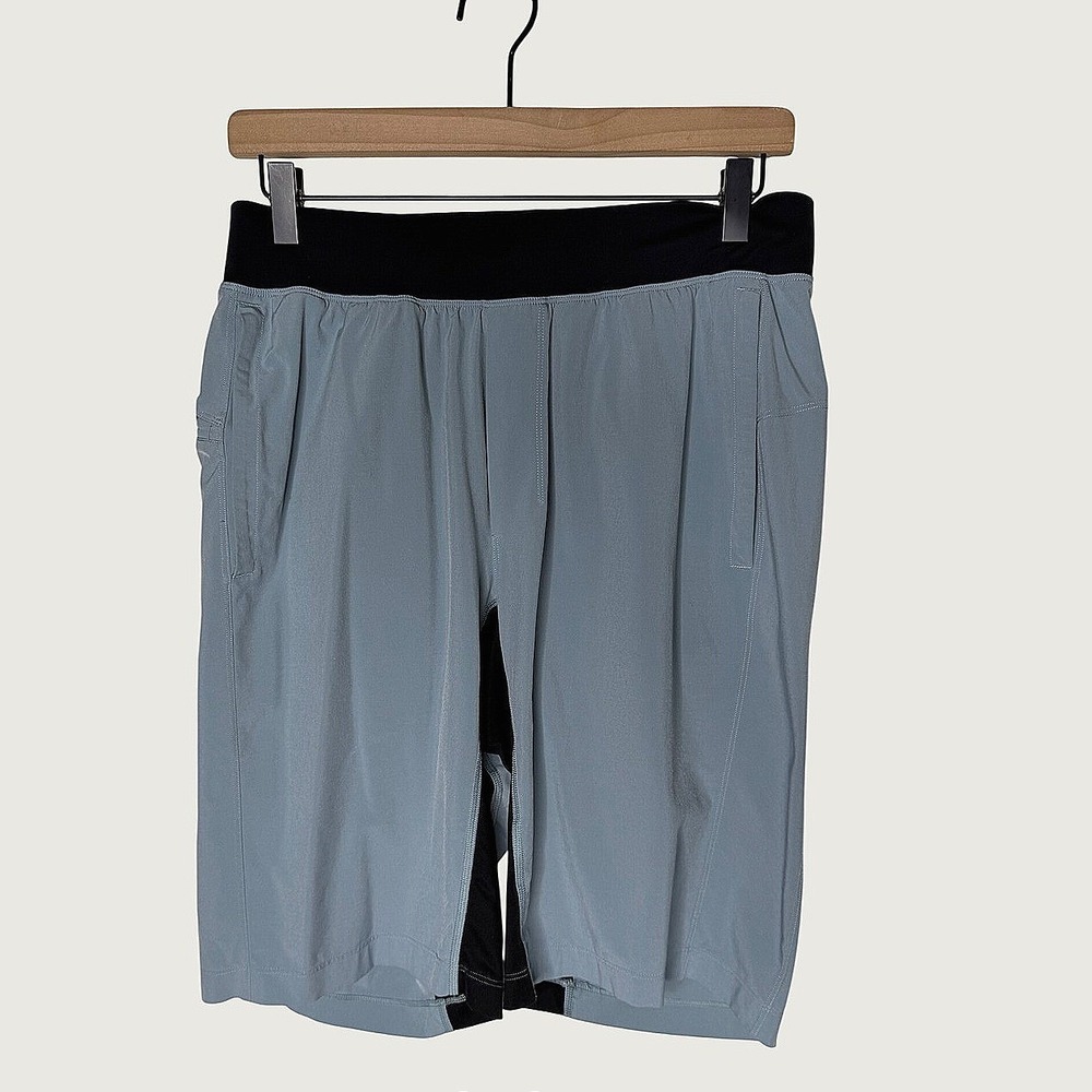 Lululemon Pace Breaker Shorts Mens Size M Blue Good 2-in-1 Lined Athletic Gym